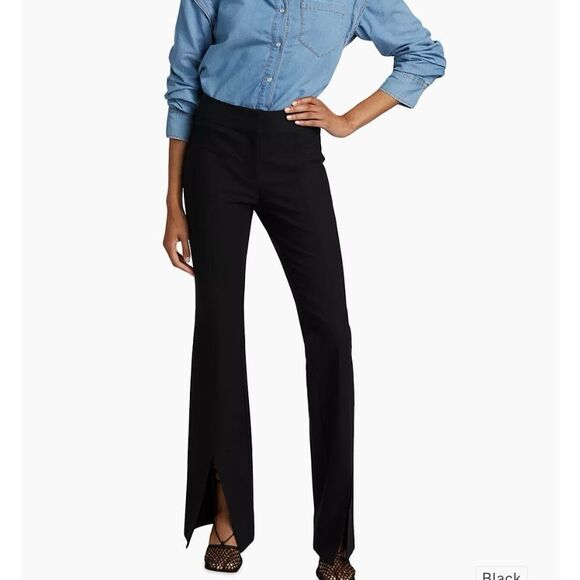 🚨Final Sale Aritzia Derek Lam 10 Crosby Maeve Slit-Hem Flare Trousers Women’s 0 - Picture 1 of 13
